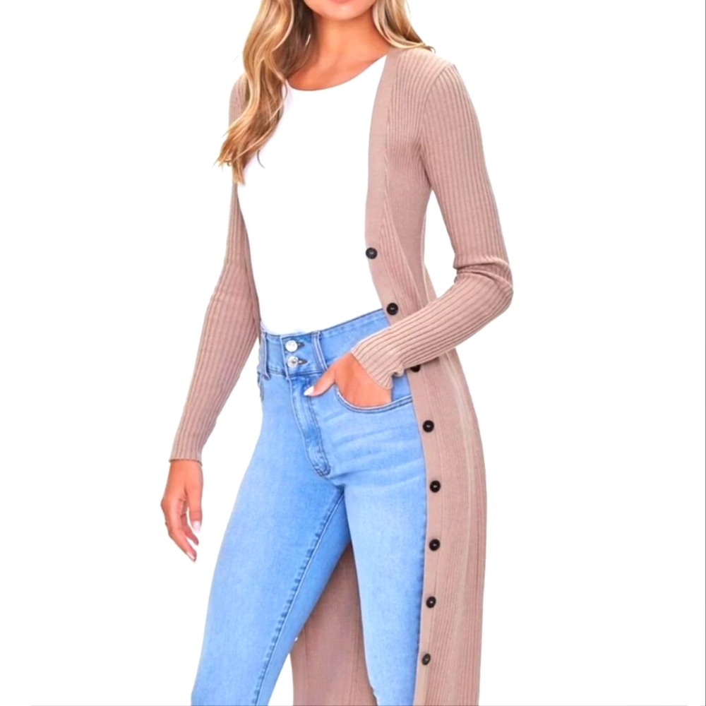 NWT FOREVER 21 LONGLINE CARGIGAN